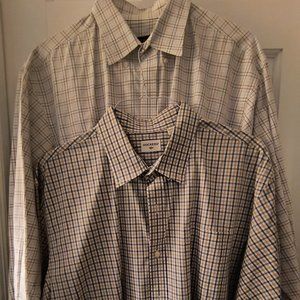 Dockers/Club Room Men's Shirts - Checked - (2-shirts)
